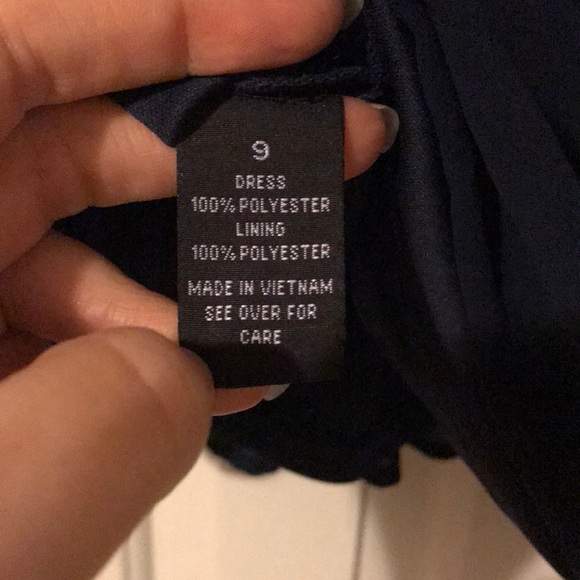 Strapless Navy Dress - Picture 5 of 6